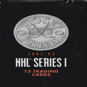 Pro Set Platinum 1991-92 NHL Series 1 Hockey Cards